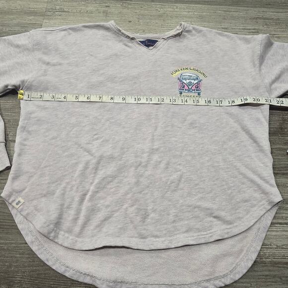 Simply Southern Forever Chasing Sunsets Boxy Hi Low Pullover Sweatshirt Top - Picture 5 of 7